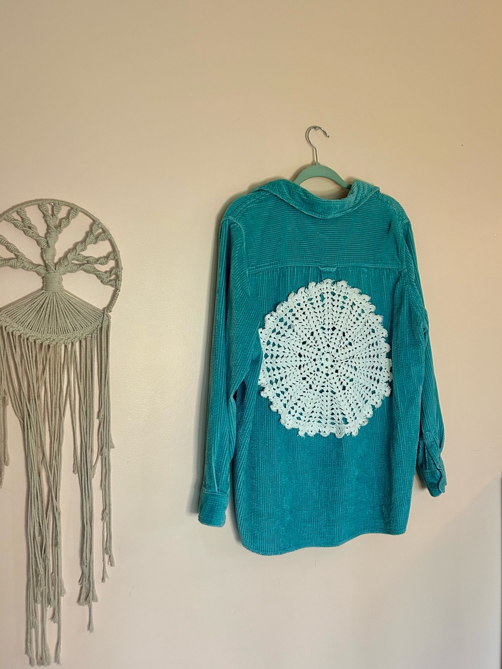 Upcycled Corduroy Button Doen